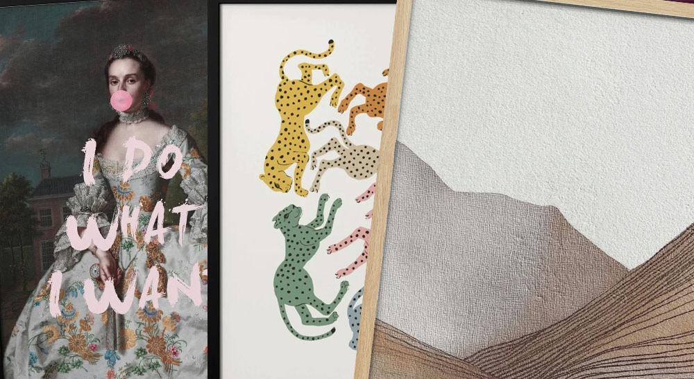 Olika stilar av posters